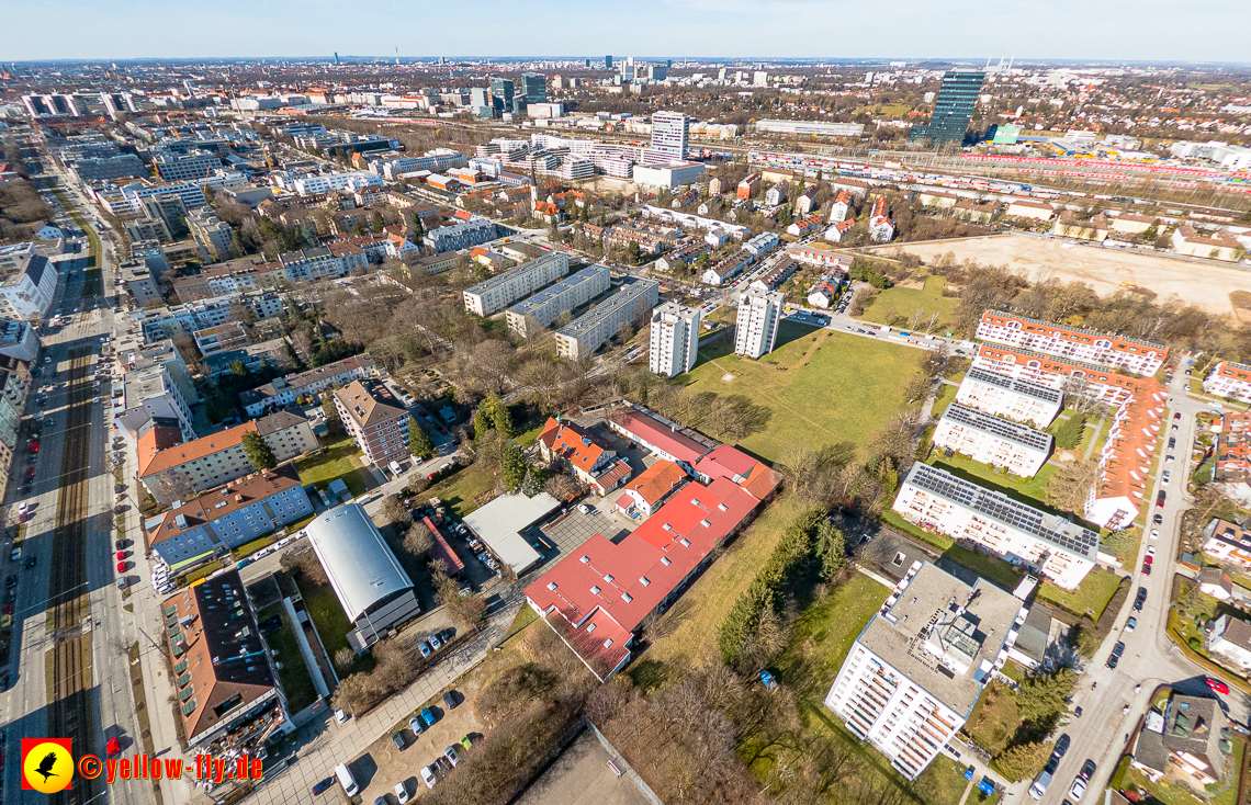 20.02.2023 - der Hachinger Bach zwischen Berg am Laim und Neuperlach